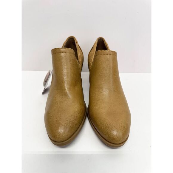 BareTraps Ankle Boots Size 9.5 Tan Block Heel Cushioned Insole Lightweight NEW - Picture 5 of 11